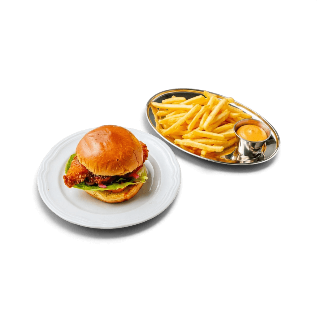 HOT HONEY FRIED CHICKEN BURGER